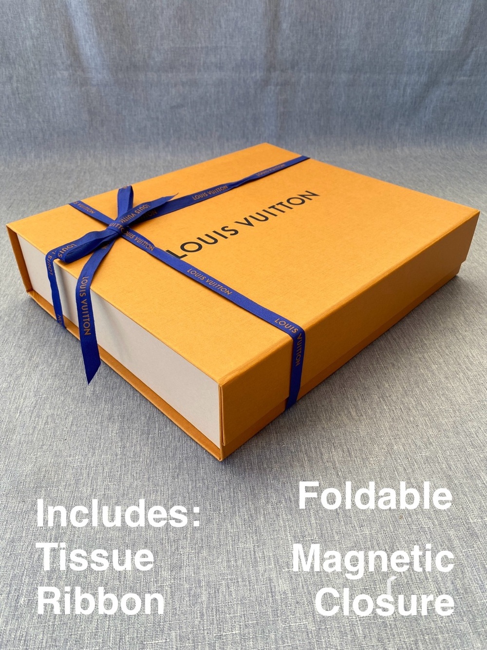 Authentic Louis Vuitton | Full Box Set Magnetic Closure Foldable | Gift Decor